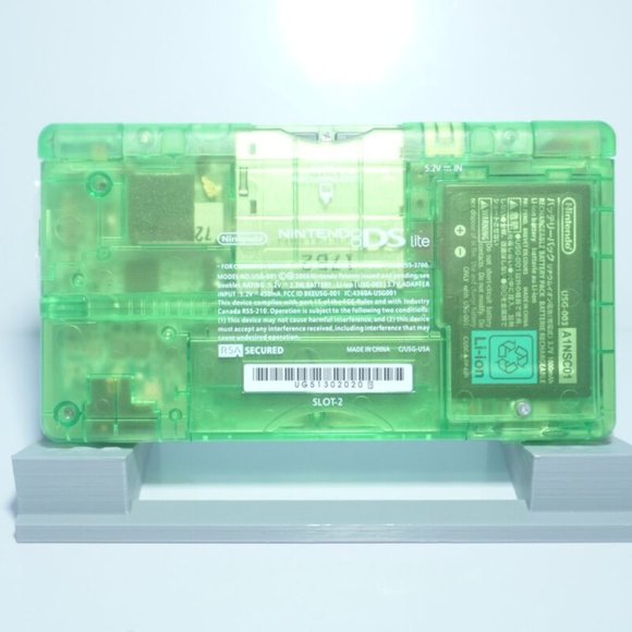 Nintendo DS Lite Transparent Clear Kiwi Green Handheld System with Charger - Picture 4 of 8